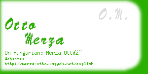 otto merza business card